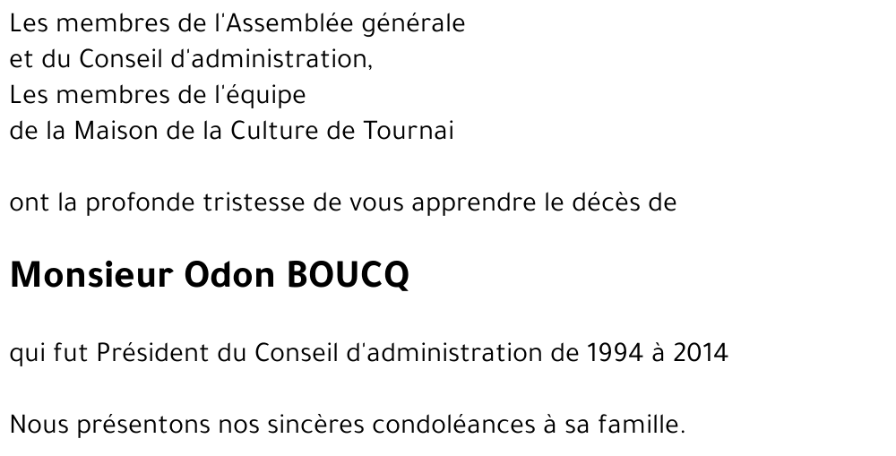 Odon BOUCQ