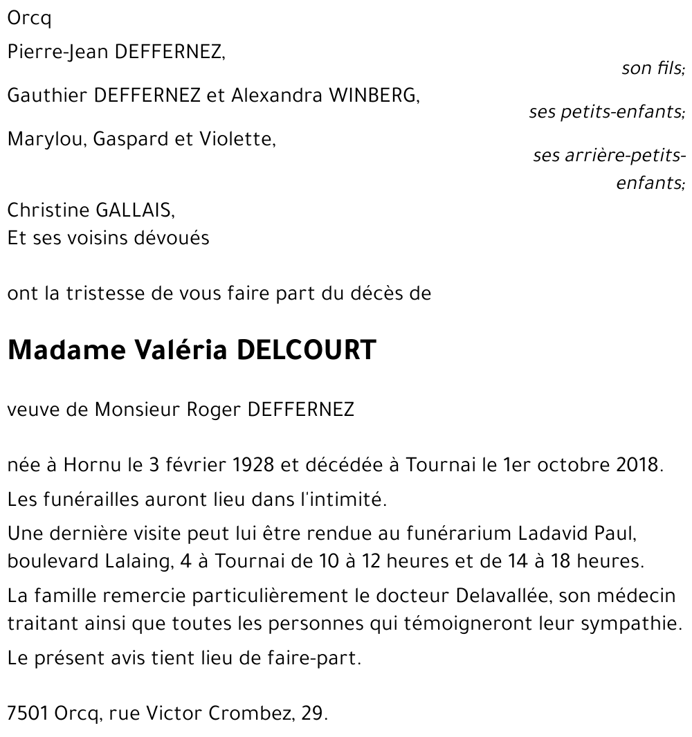 Valéria DELCOURT