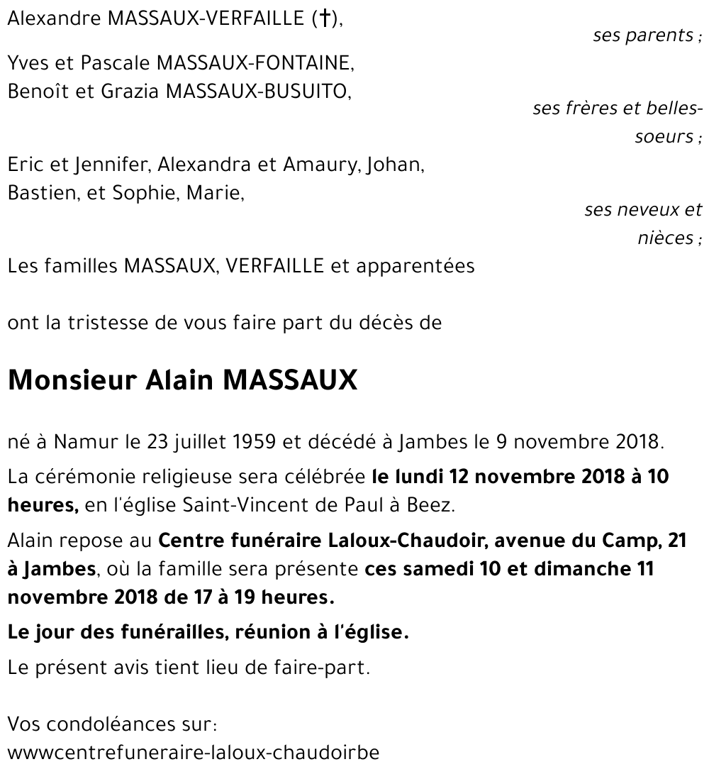 Alain MASSAUX