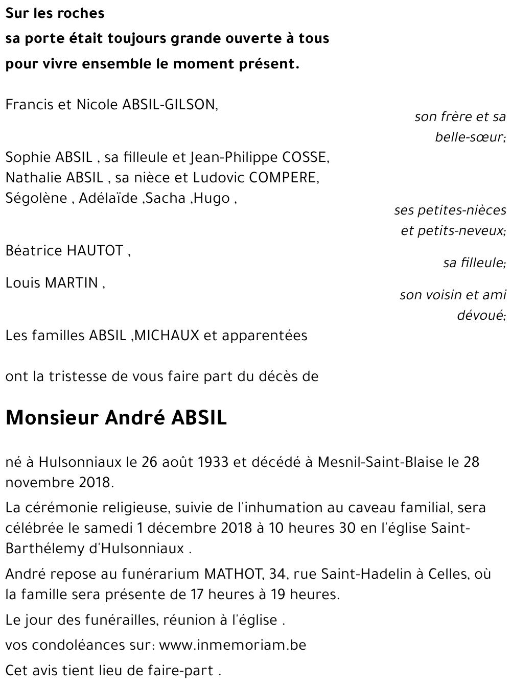 André ABSIL