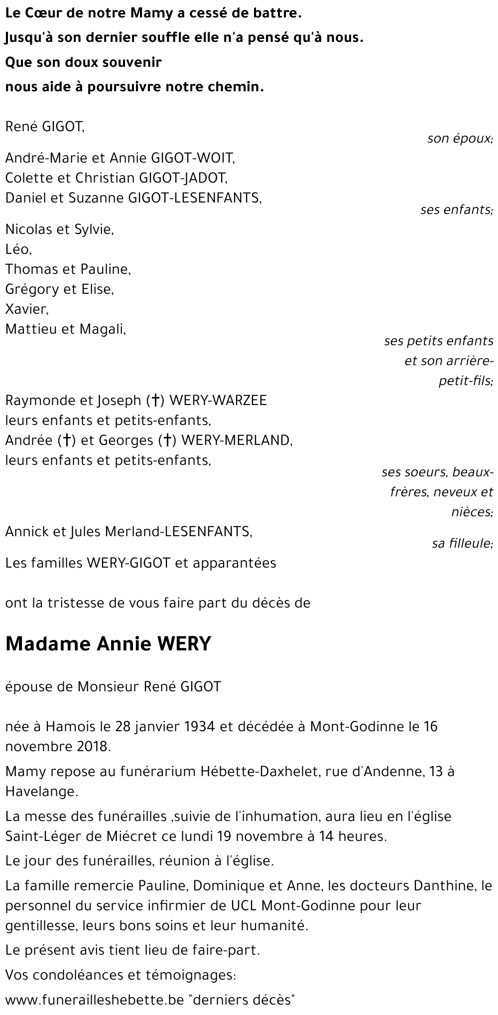 Annie WERY