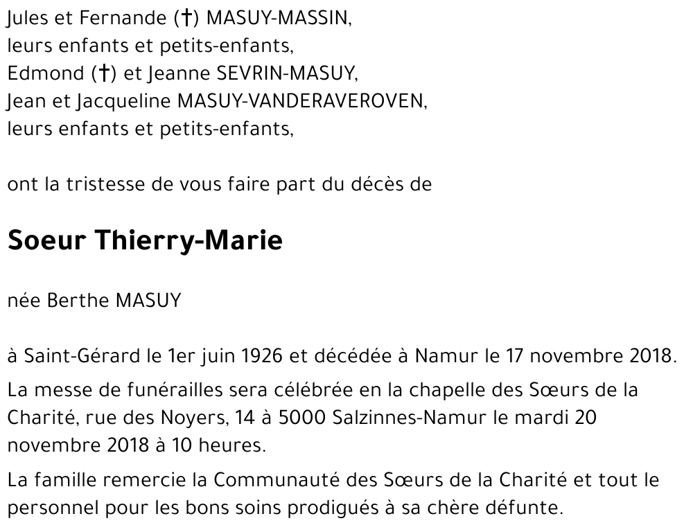 Berthe MASUY