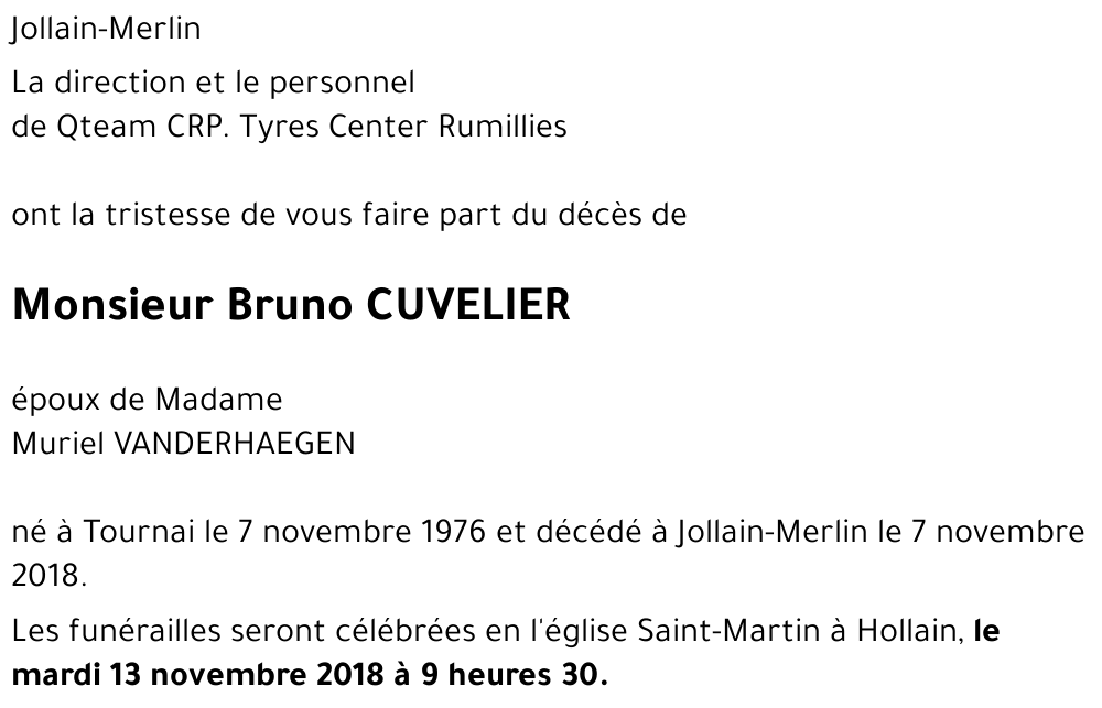 Bruno CUVELIER