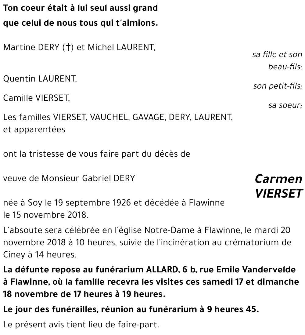 Carmen VIERSET