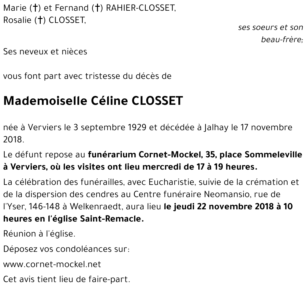 Céline CLOSSET