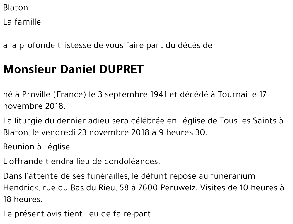 Daniel DUPRET