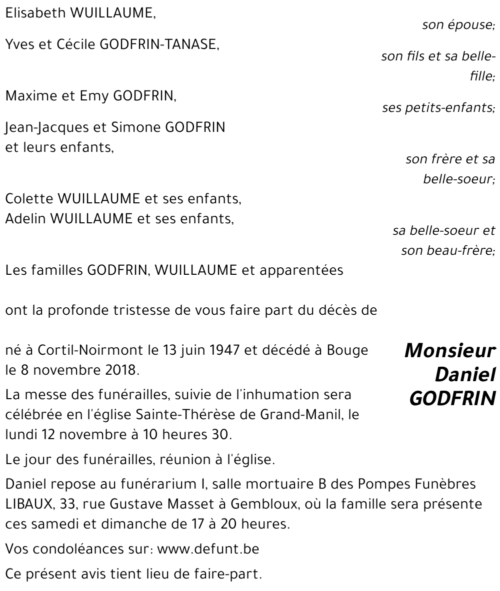 Daniel GODFRIN