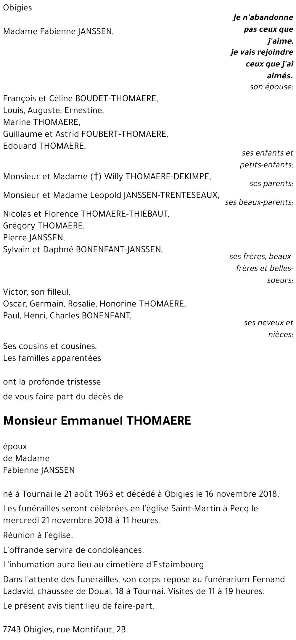 Emmanuel THOMAERE