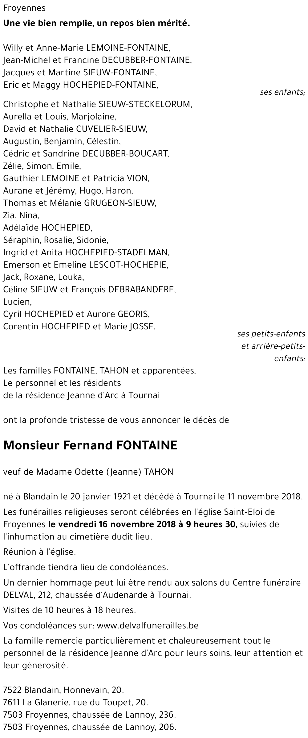 Fernand FONTAINE