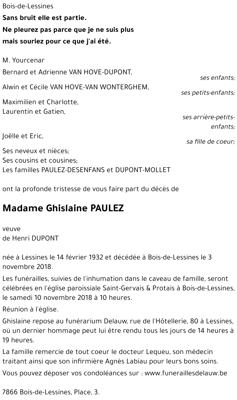 Ghislaine PAULEZ