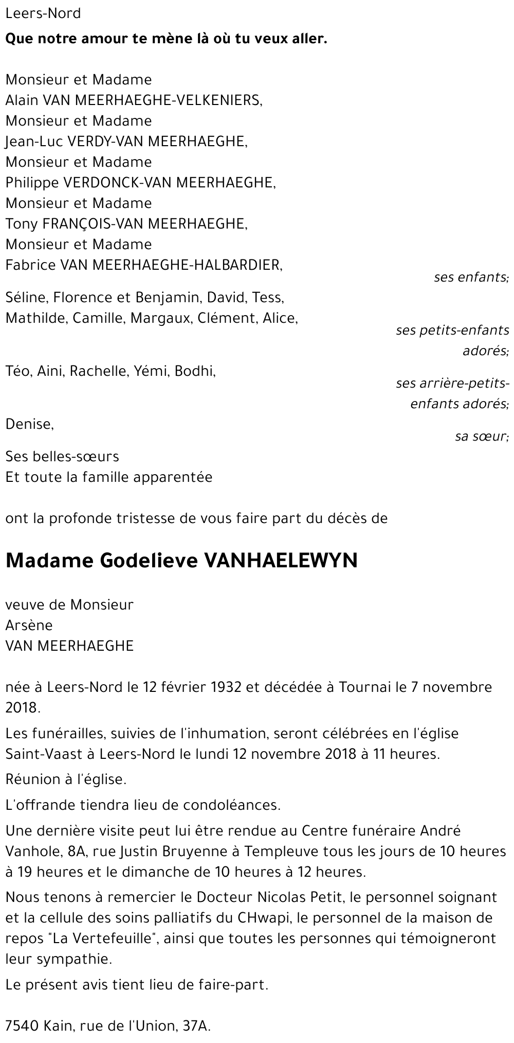 Godelieve VANHAELEWYN