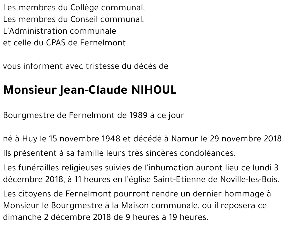 Jean-Claude NIHOUL