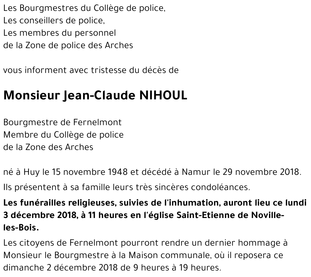 Jean-Claude NIHOUL