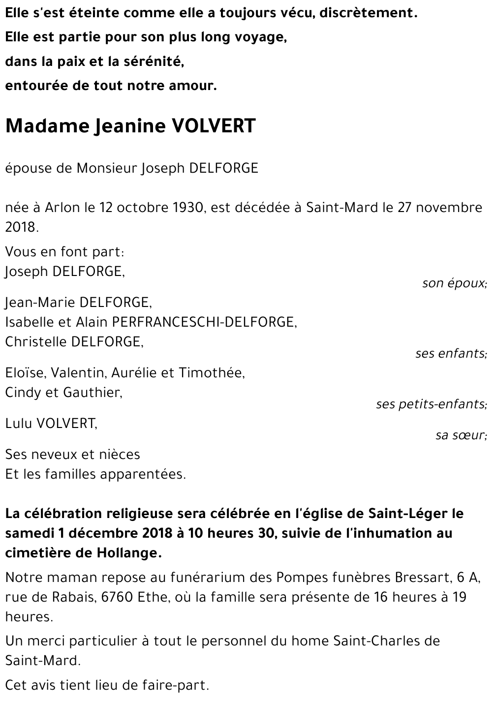 Jeanine VOLVERT 