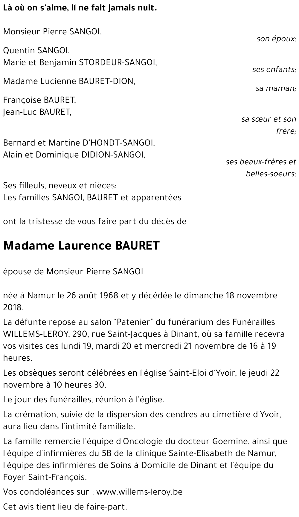 Laurence BAURET