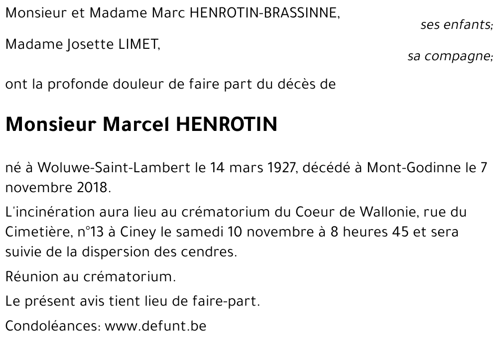 Marcel HENROTIN