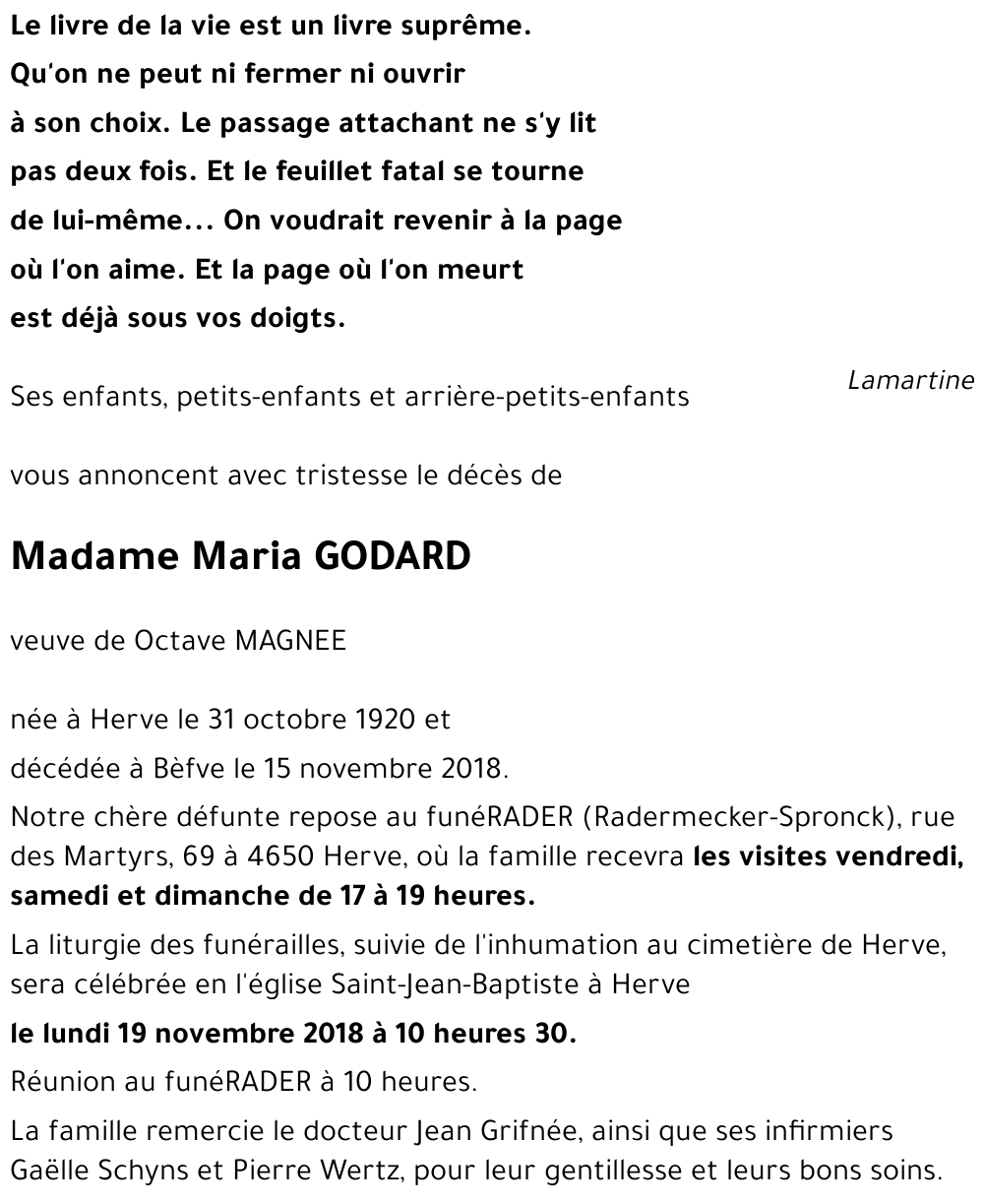 Maria GODARD