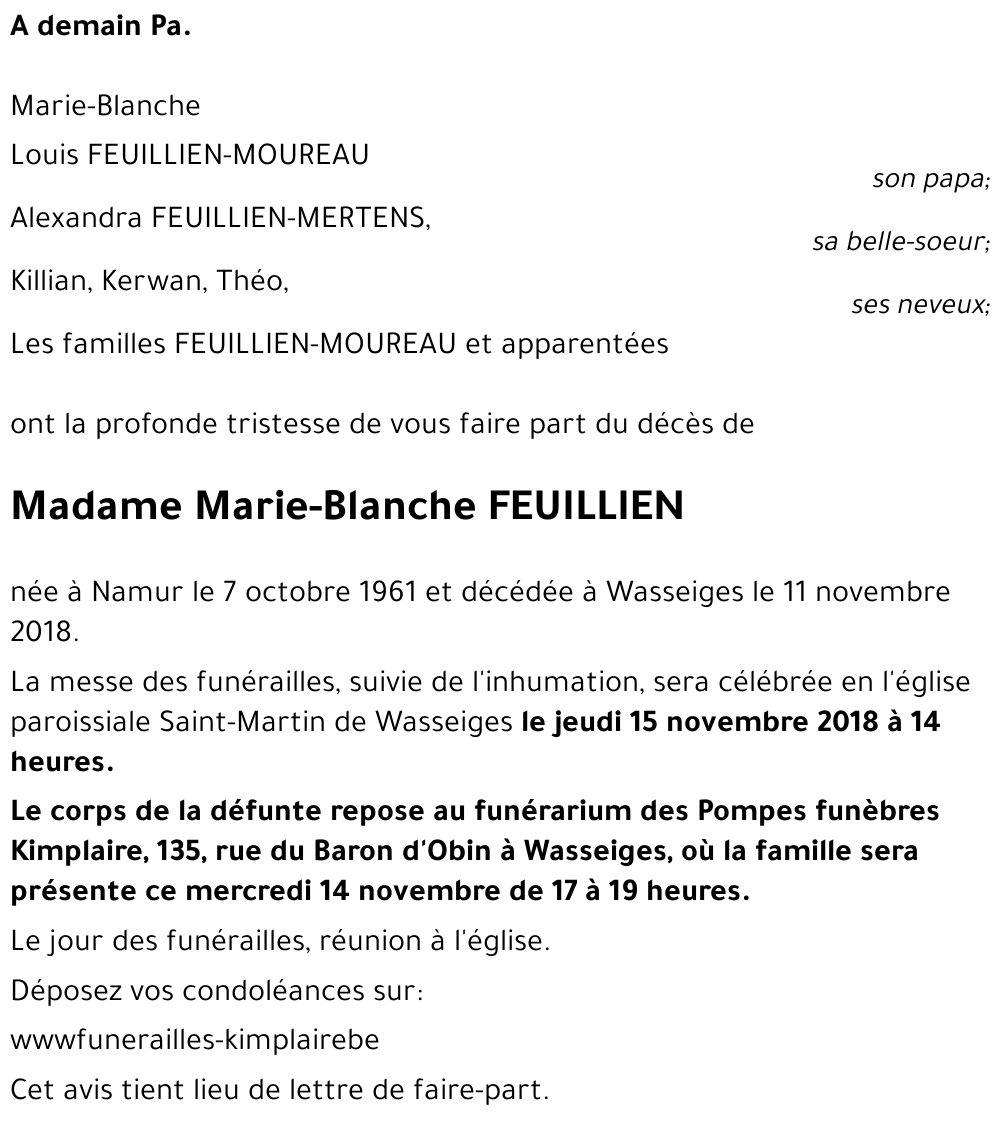 Marie-Blanche Feuillien