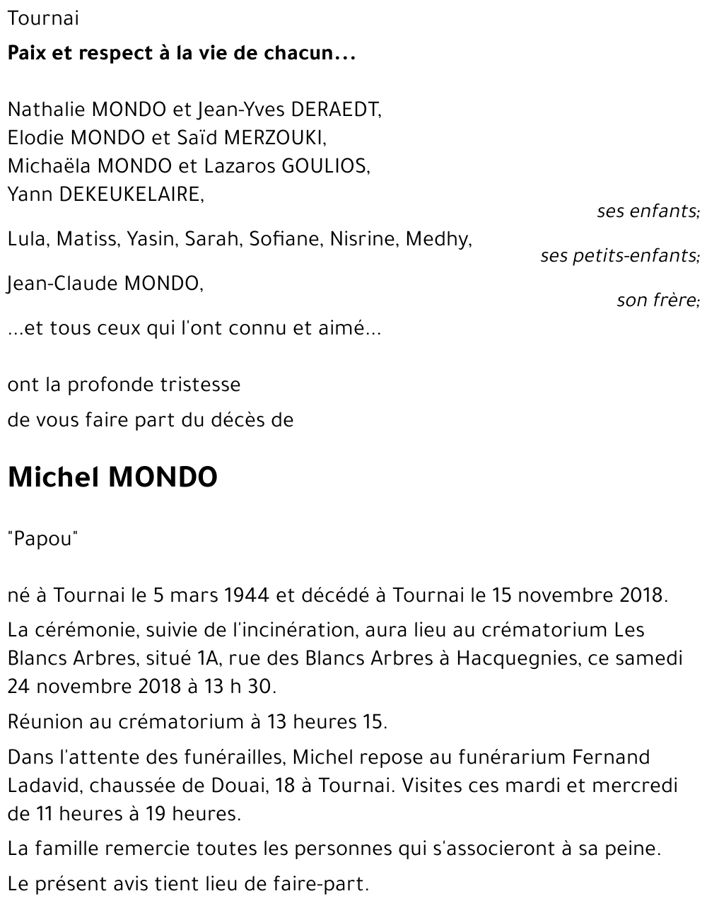 Michel MONDO