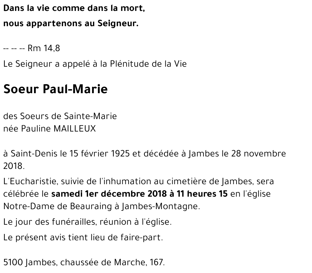 Pauline MAILLEUX