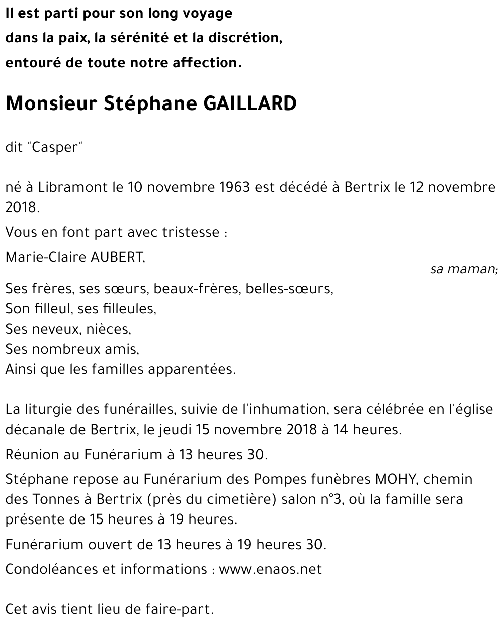 Stéphane GAILLARD