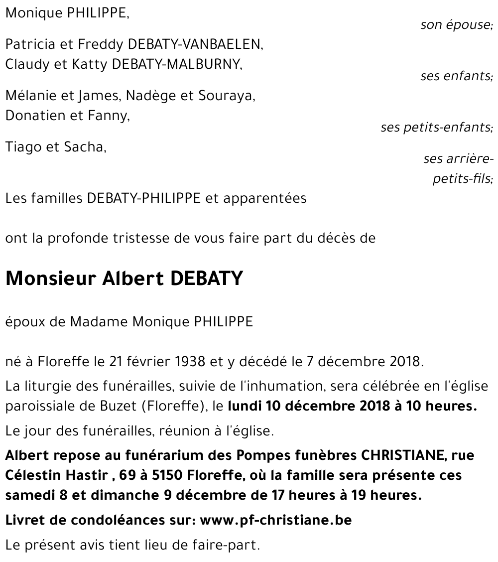 Albert DEBATY