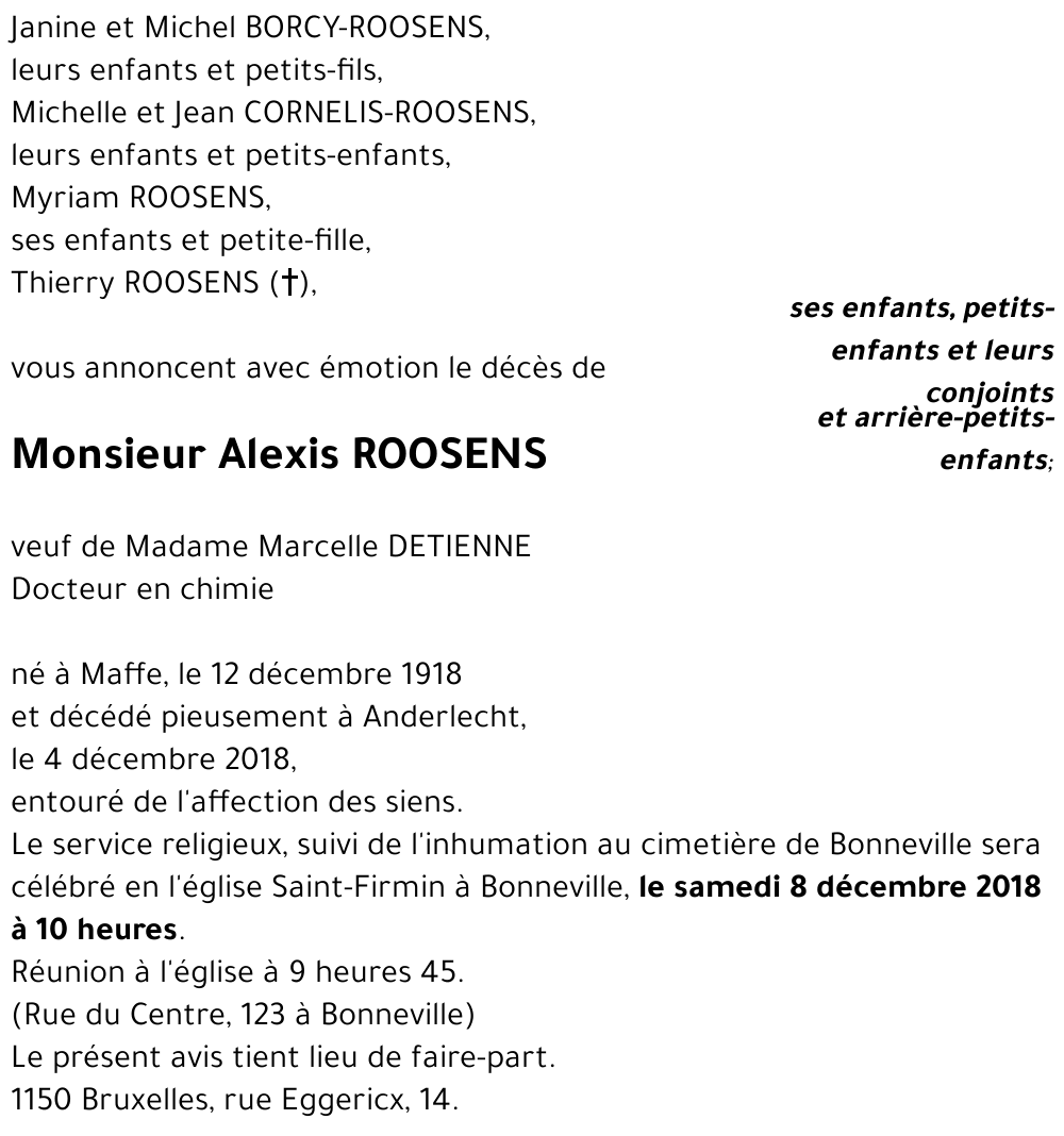 Alexis ROOSENS