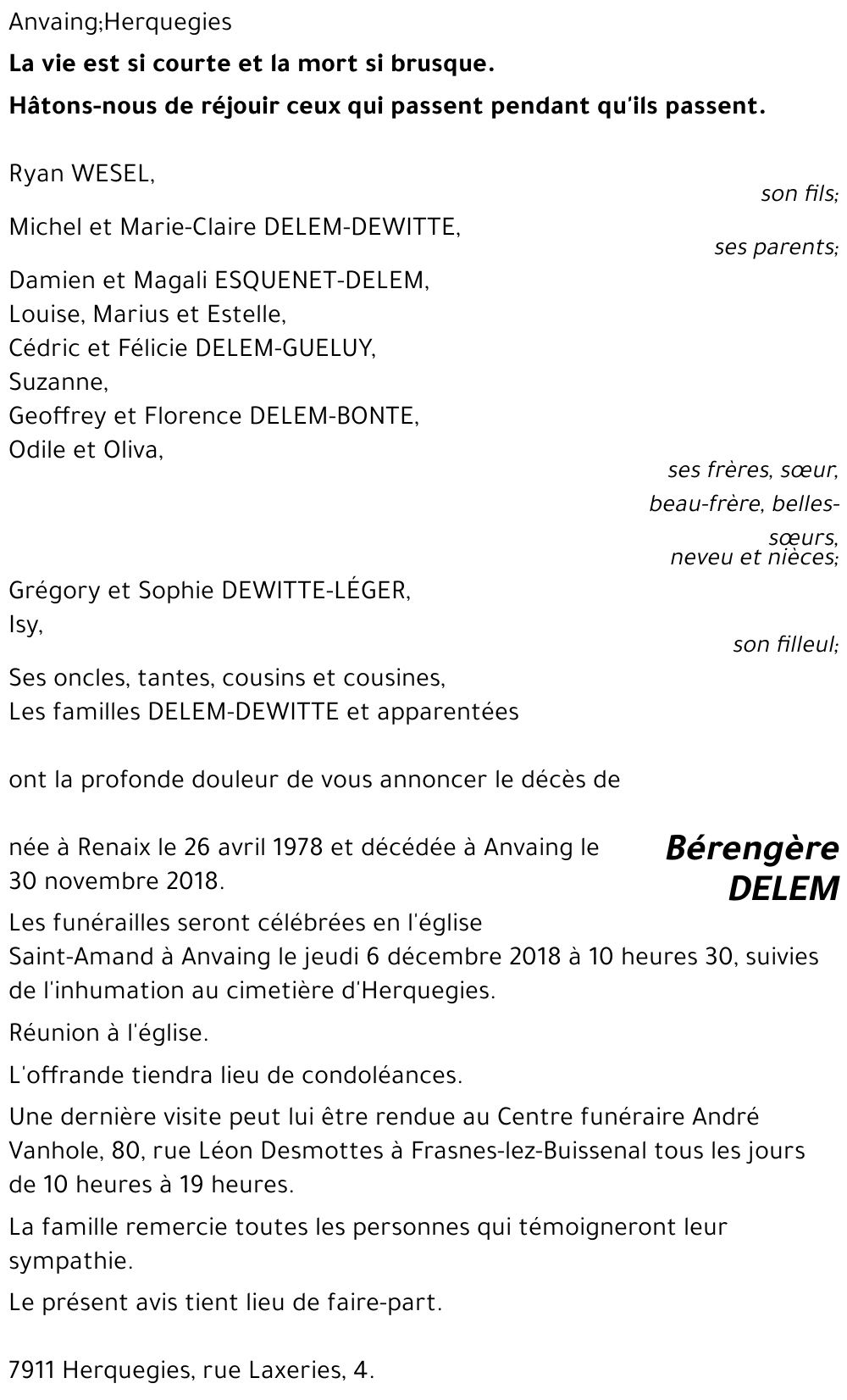 Bérengère DELEM