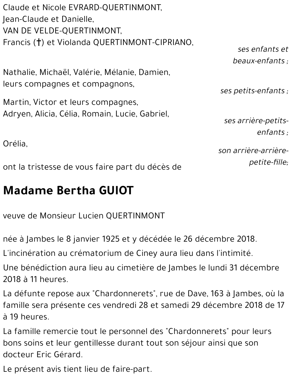 Bertha GUIOT