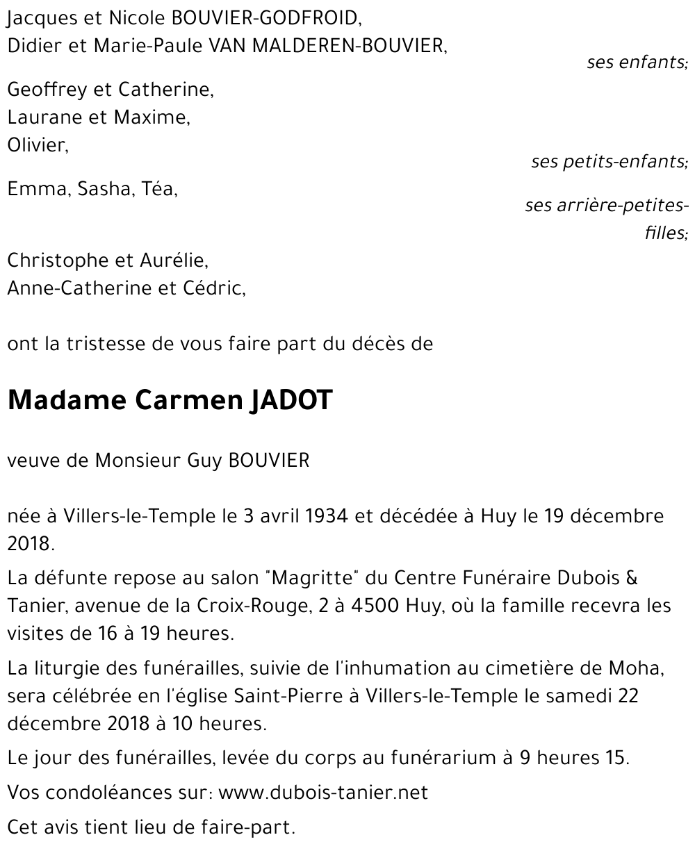 Carmen JADOT