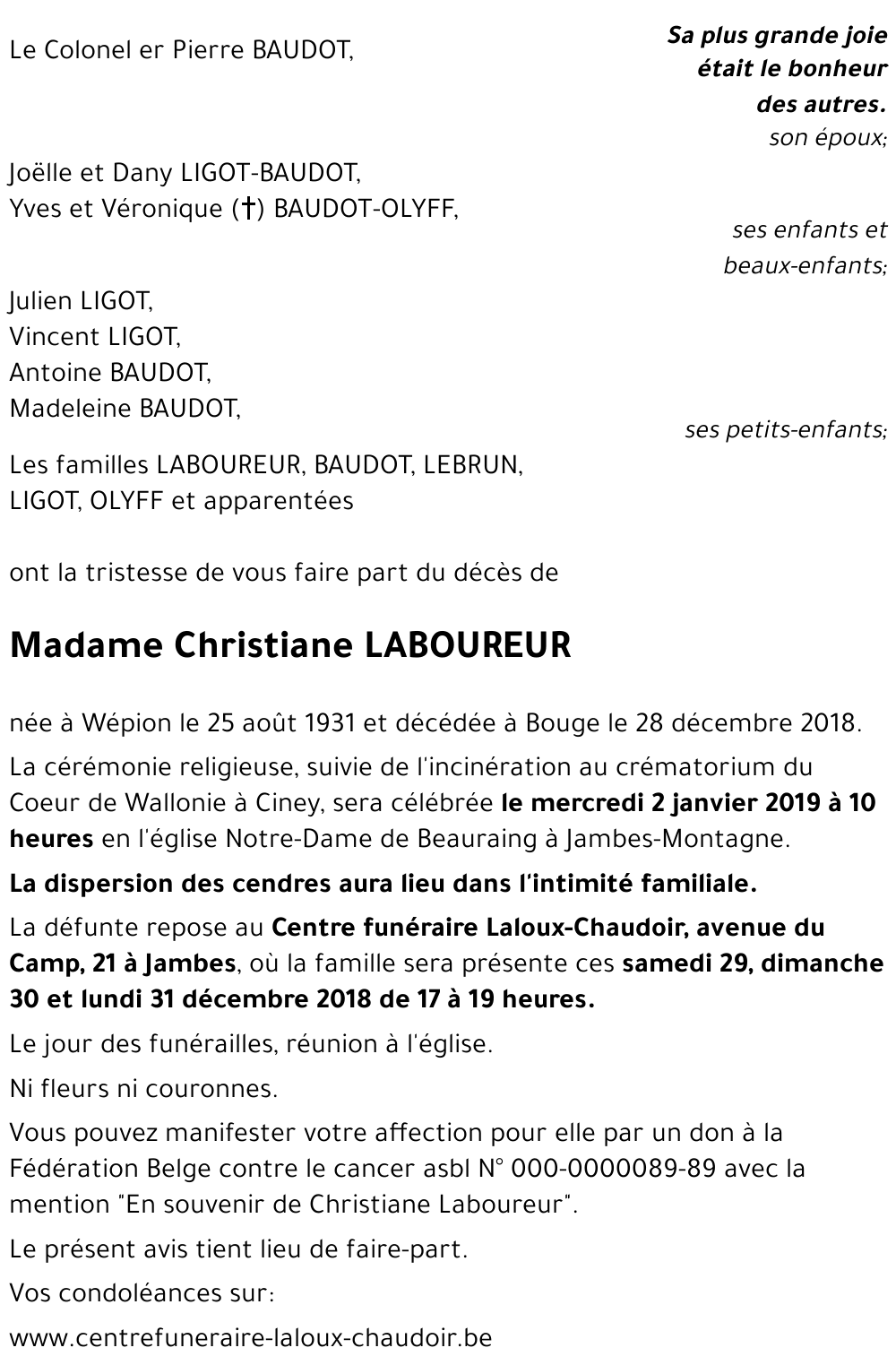 Christiane LABOUREUR