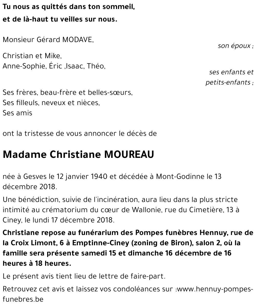 Christiane MOUREAU