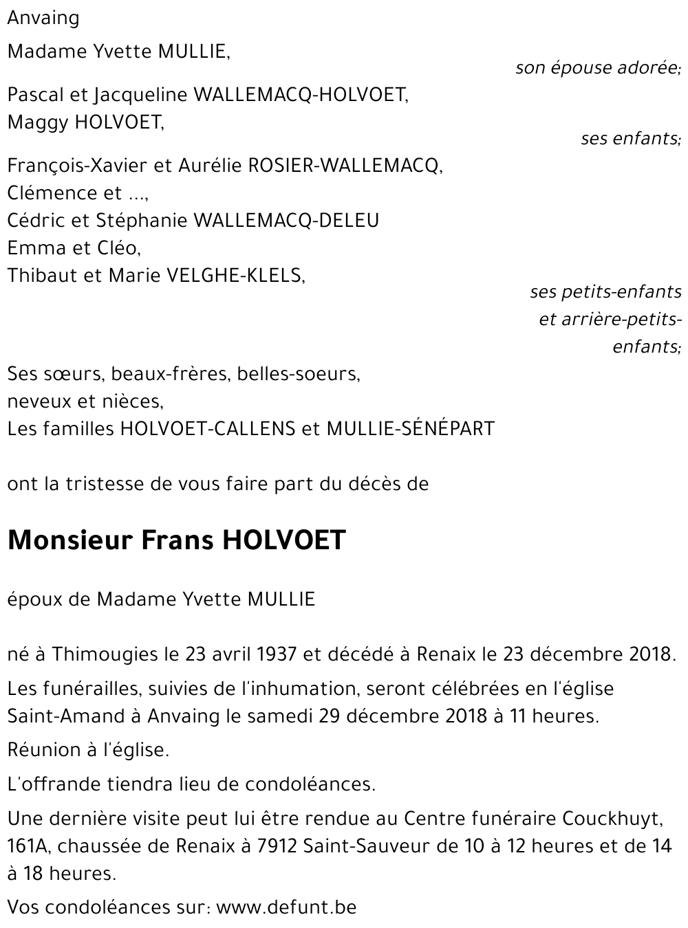 Frans HOLVOET