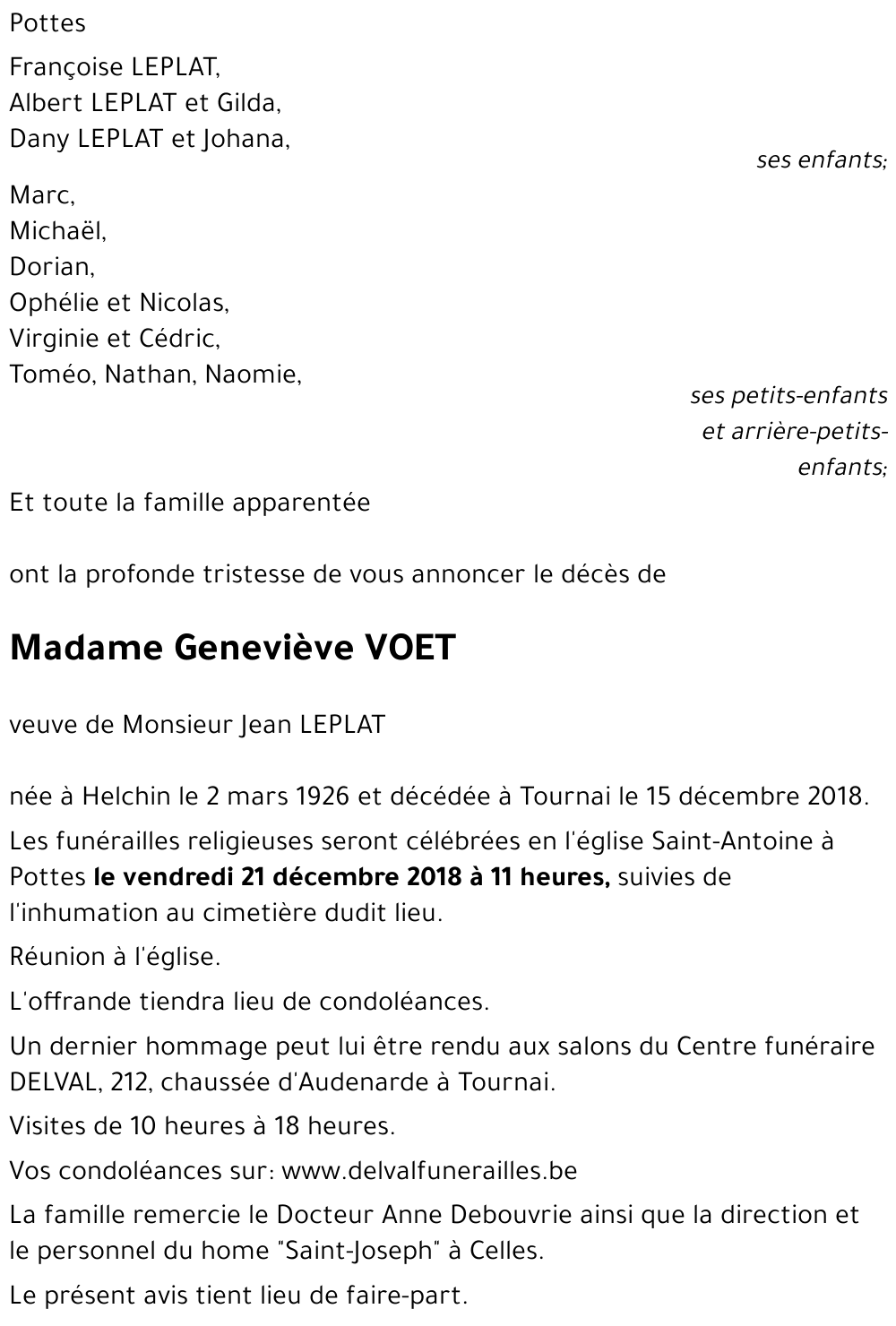 Geneviève VOET