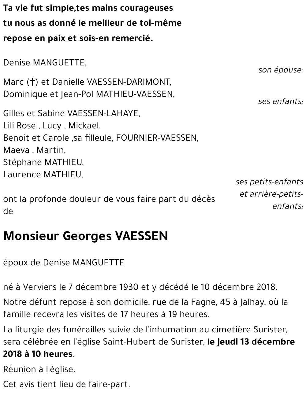 Georges VAESSEN