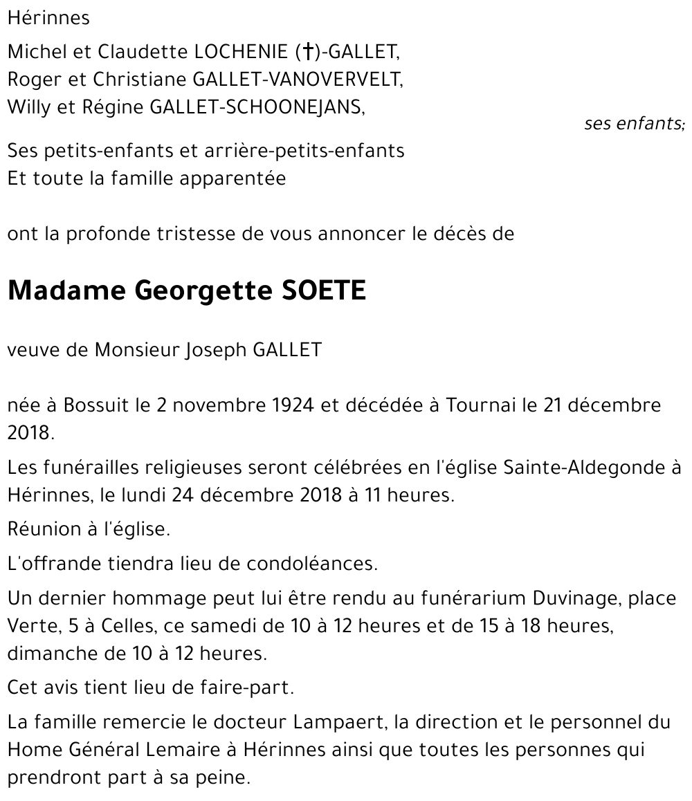 Georgette SOETE