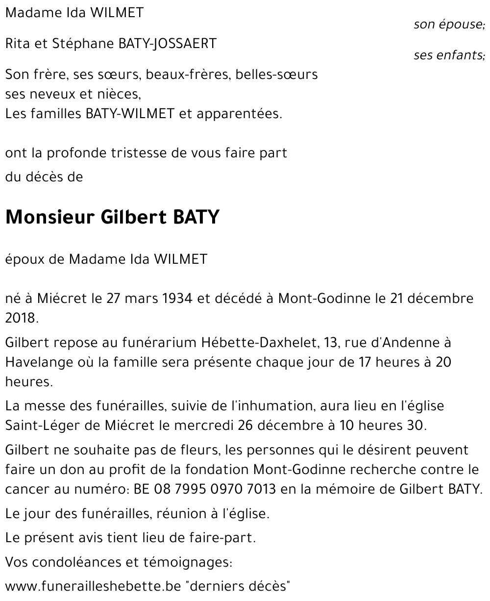 Gilbert BATY