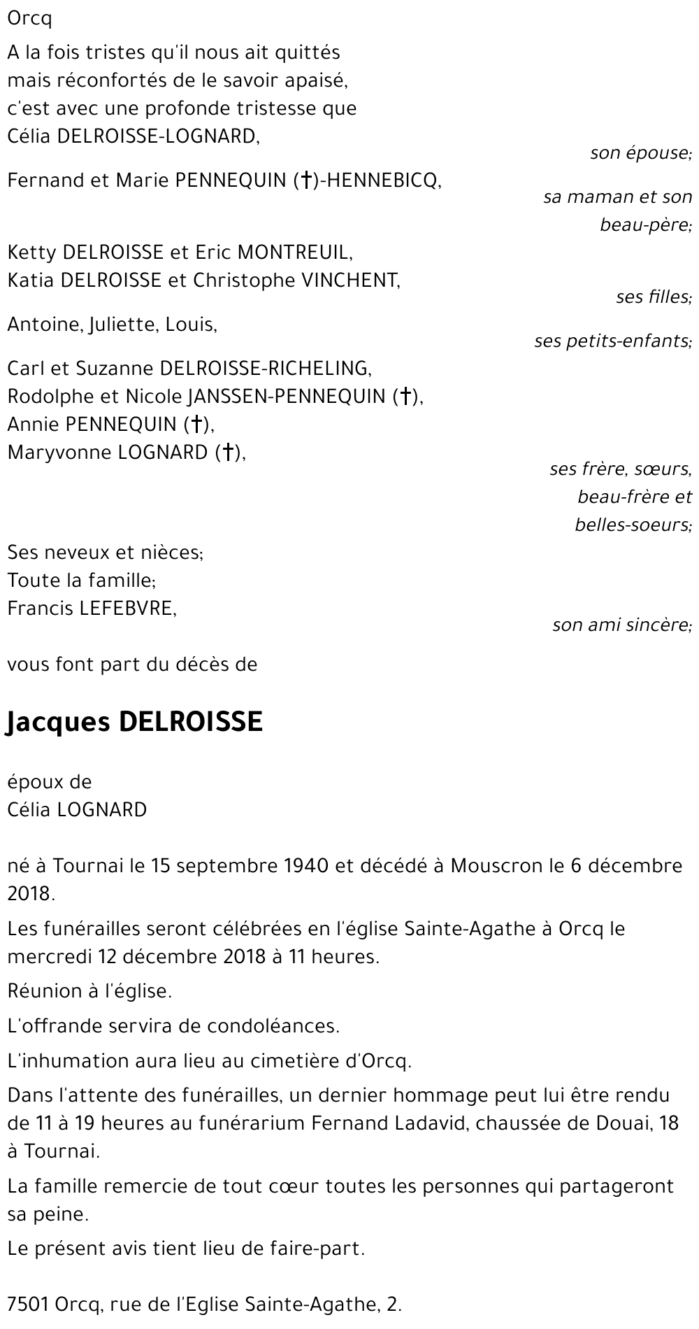 Jacques DELROISSE