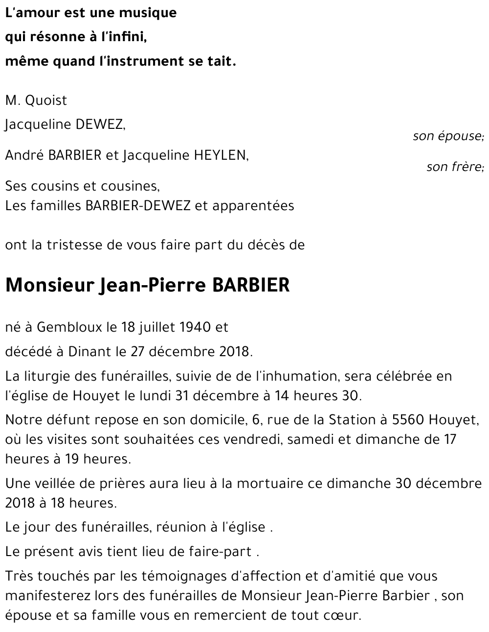 Jean-Pierre BARBIER