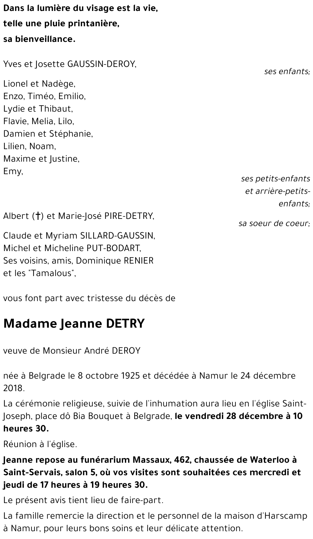 Jeanne DETRY