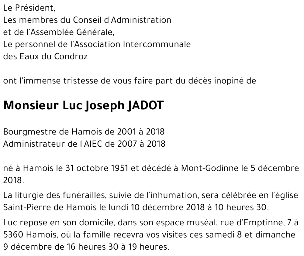 Luc JADOT