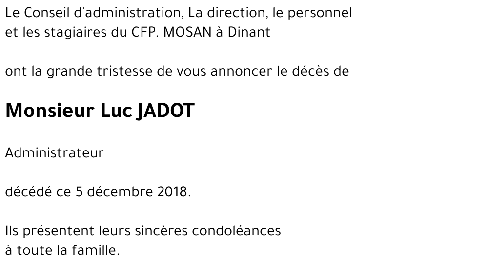 Luc JADOT