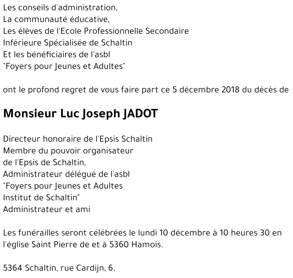 Luc JADOT