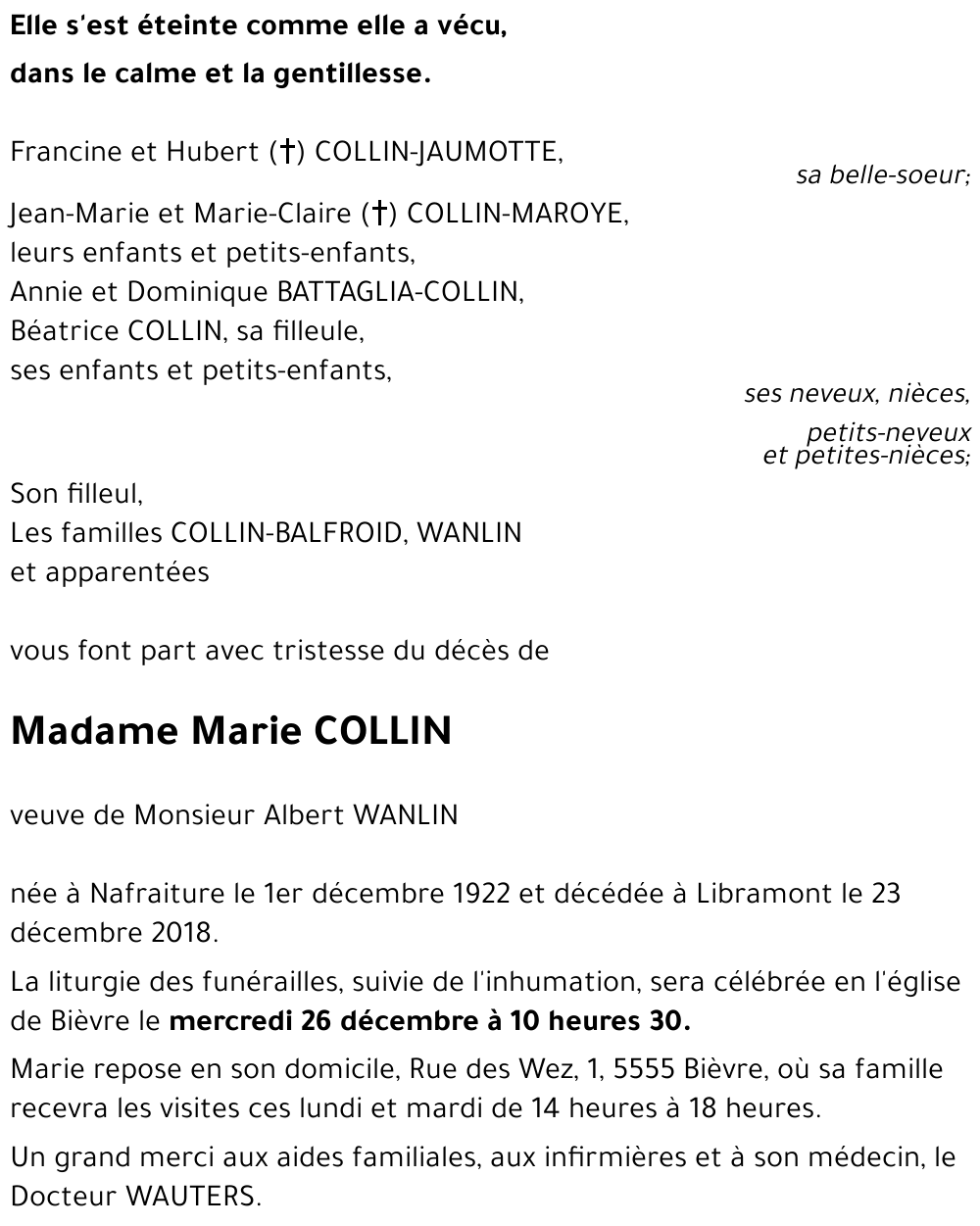 Marie COLLIN