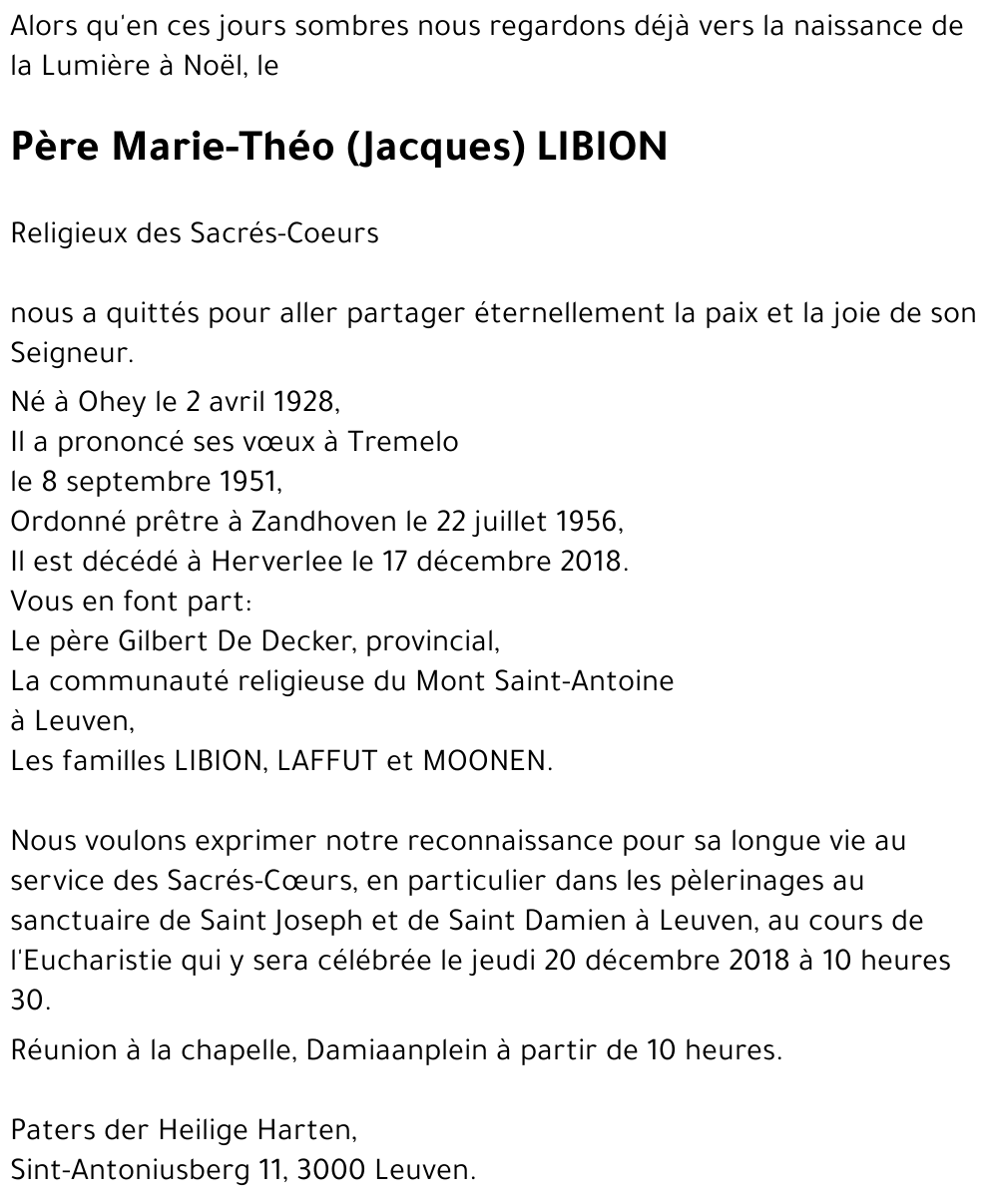 Marie-Théo (Jacques) LIBION