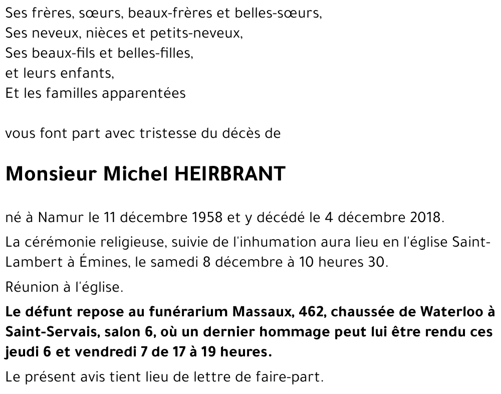 Michel HEIRBRANT