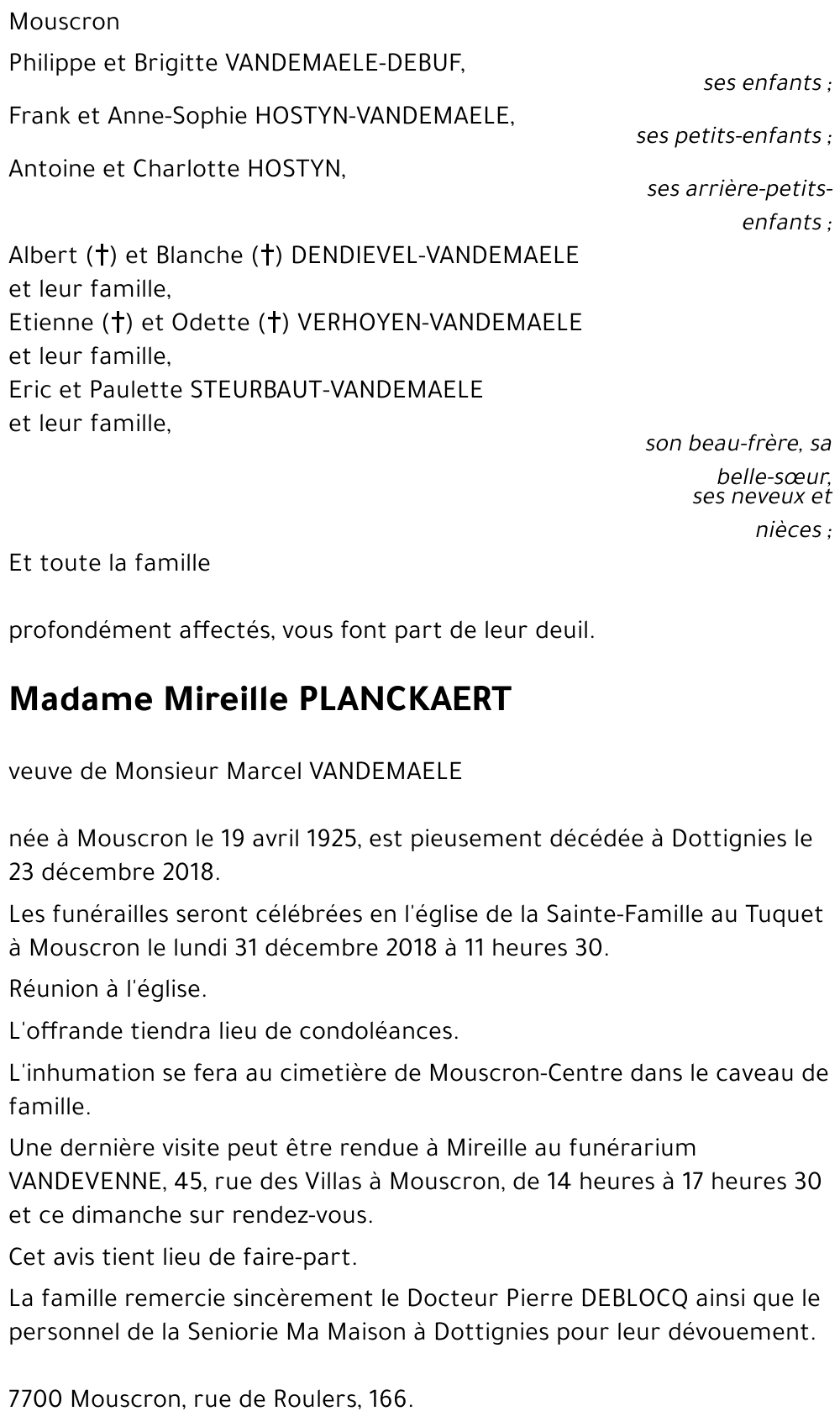 Mireille PLANCKAERT