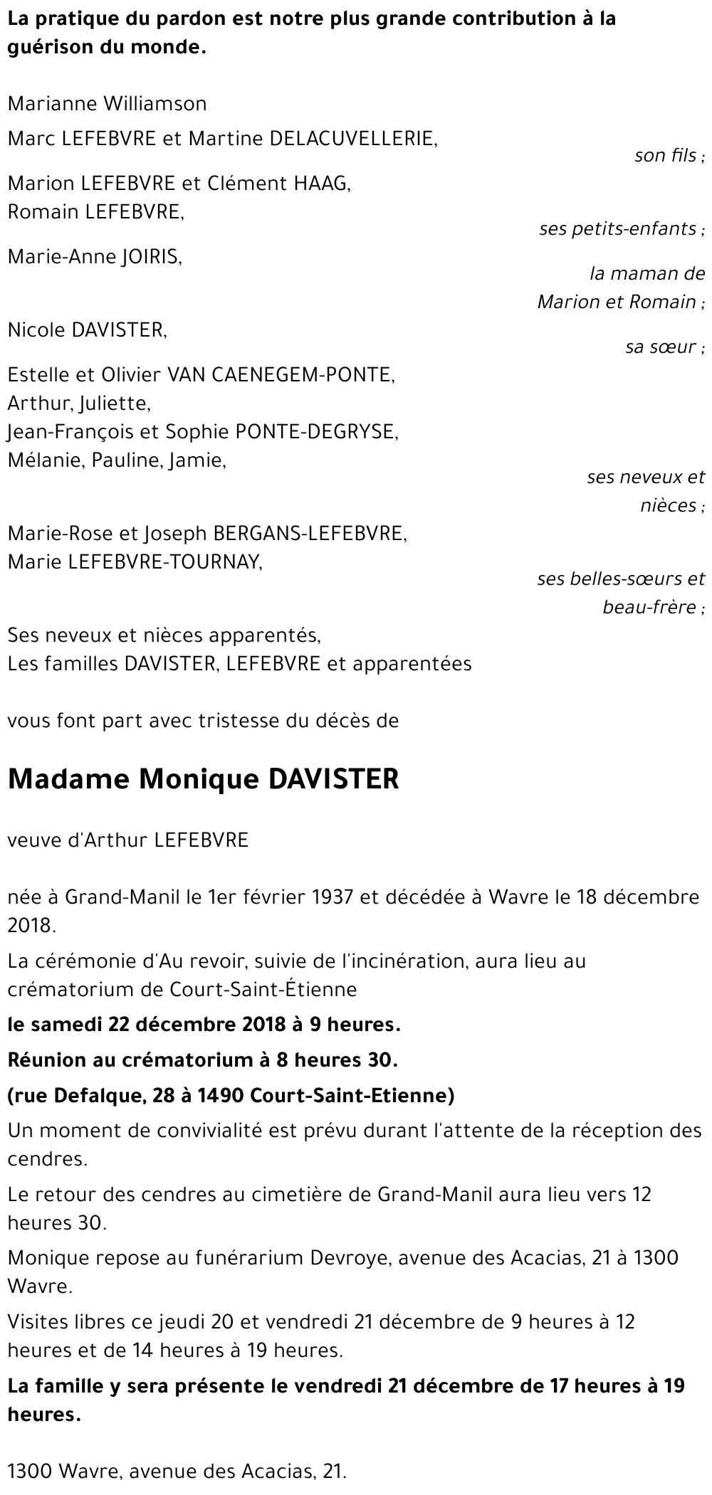 Monique Davister