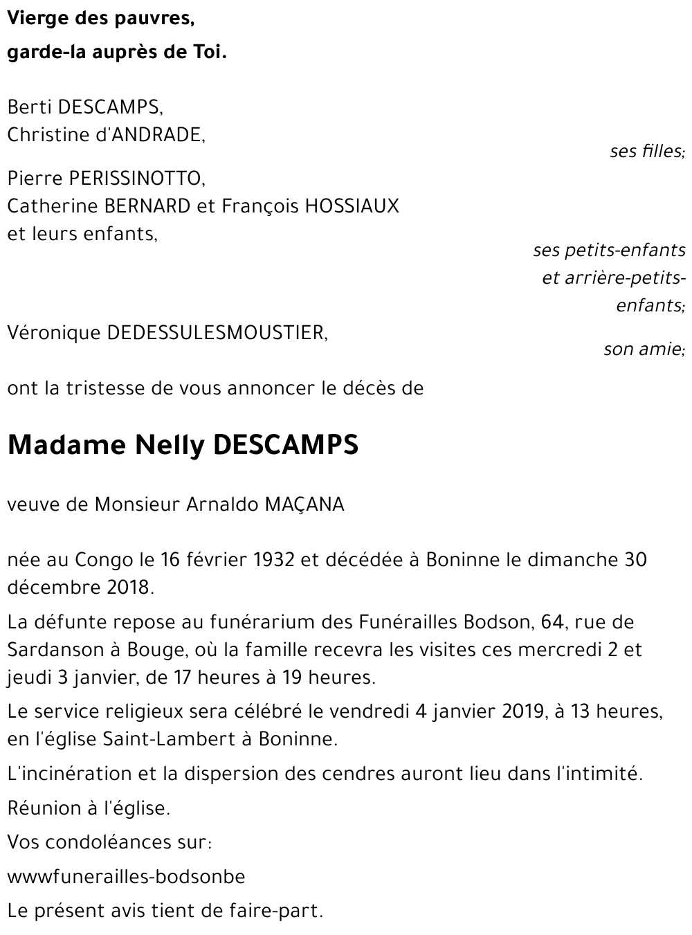 Nelly DESCAMPS