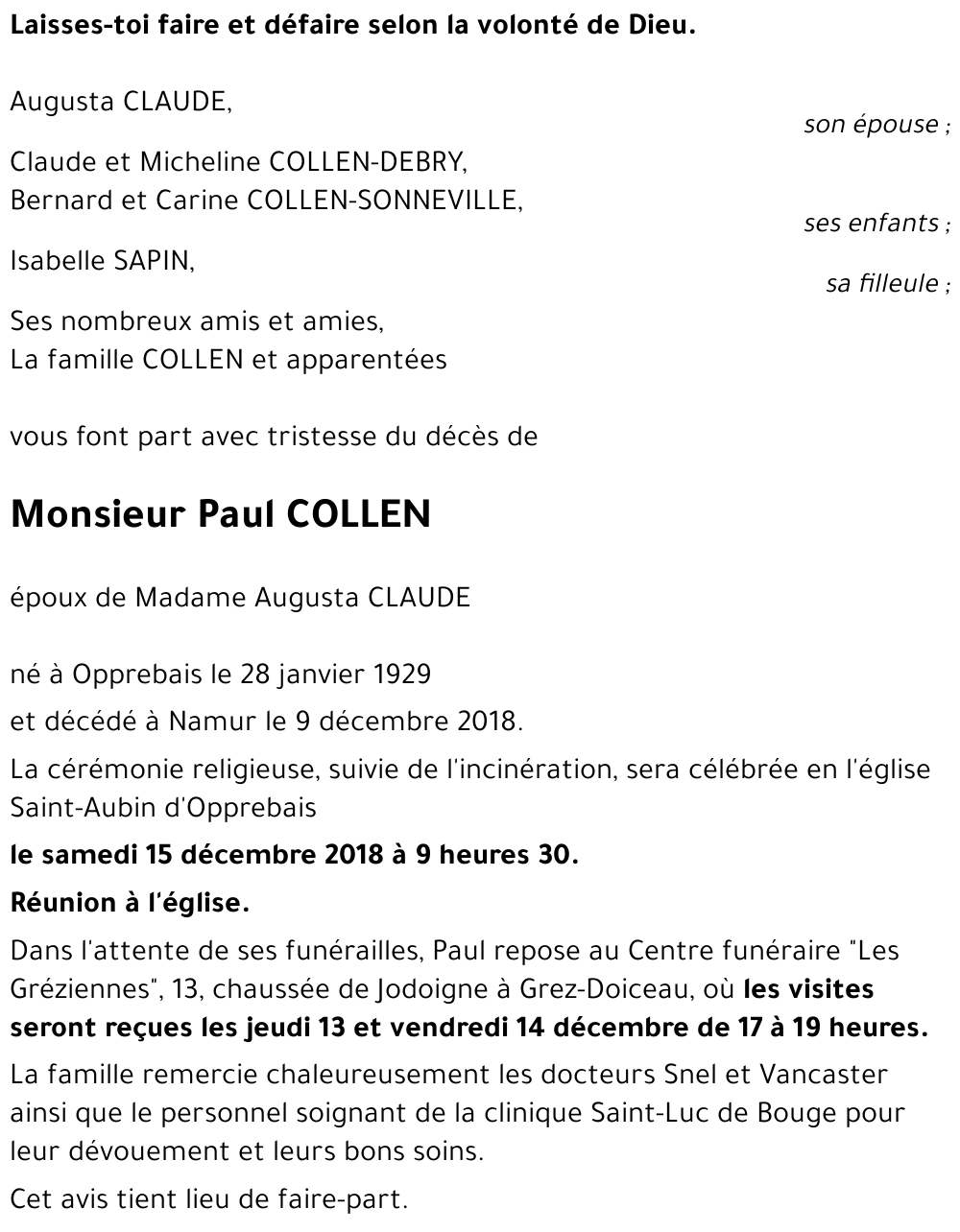 Paul COLLEN